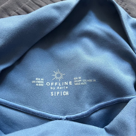 OFFLINE By Aerie Real Me High Waisted Crossover Legging blue - Picture 6 of 6